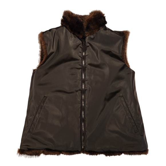 Giacca Reversible Faux Fur Vest - Picture 5 of 11
